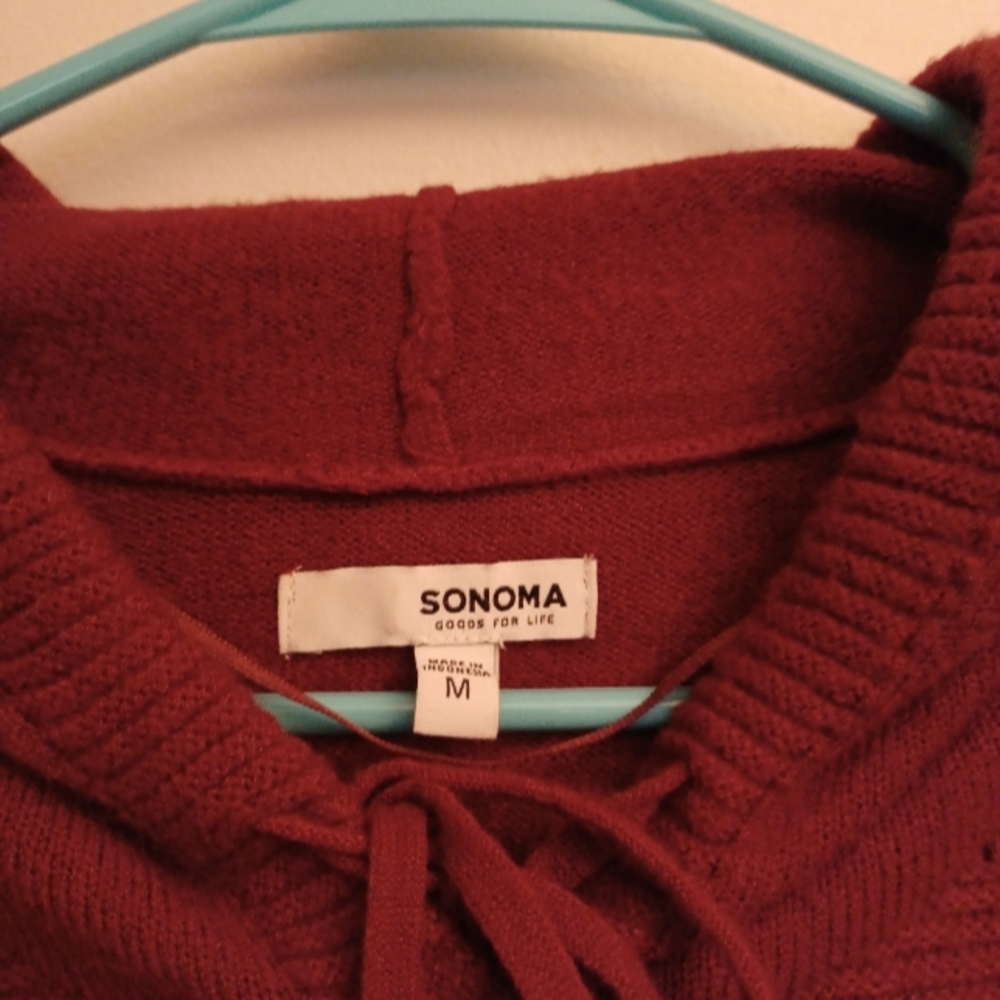 Sonoma Dark Red Sweater - M
